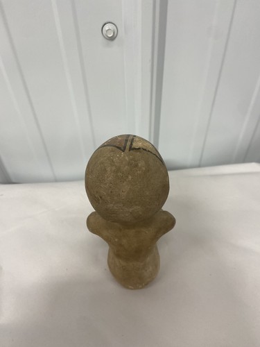 Vintage Native American Tesuque Pueblo Pottery Multicolored Rain God 6" Figurine - Picture 8 of 15