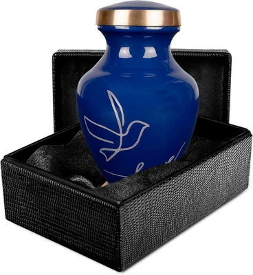 Small Urns for Human Ashes Keepsake, Love Dove Bird Decorative Mini Cremation Ur