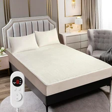 Heated Mattress Pad Full Size – Electric Heated Bed Pad, Deep Pocket Warming Cov