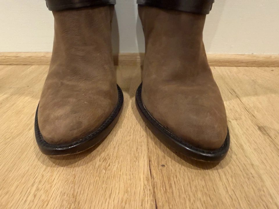 $498 COLE HAAN Air Tantivy Tall Brown Leather Knee High Boots WOMENS 9 Heels - Image 4 of 4