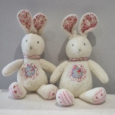 Jellycat Bunny Rattle Pink Rosebud Bunny Bundle of two retired