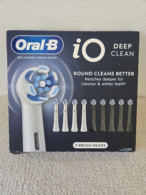 Oral-B iO Deep Clean Replacement Toothbrush Head, 9-count