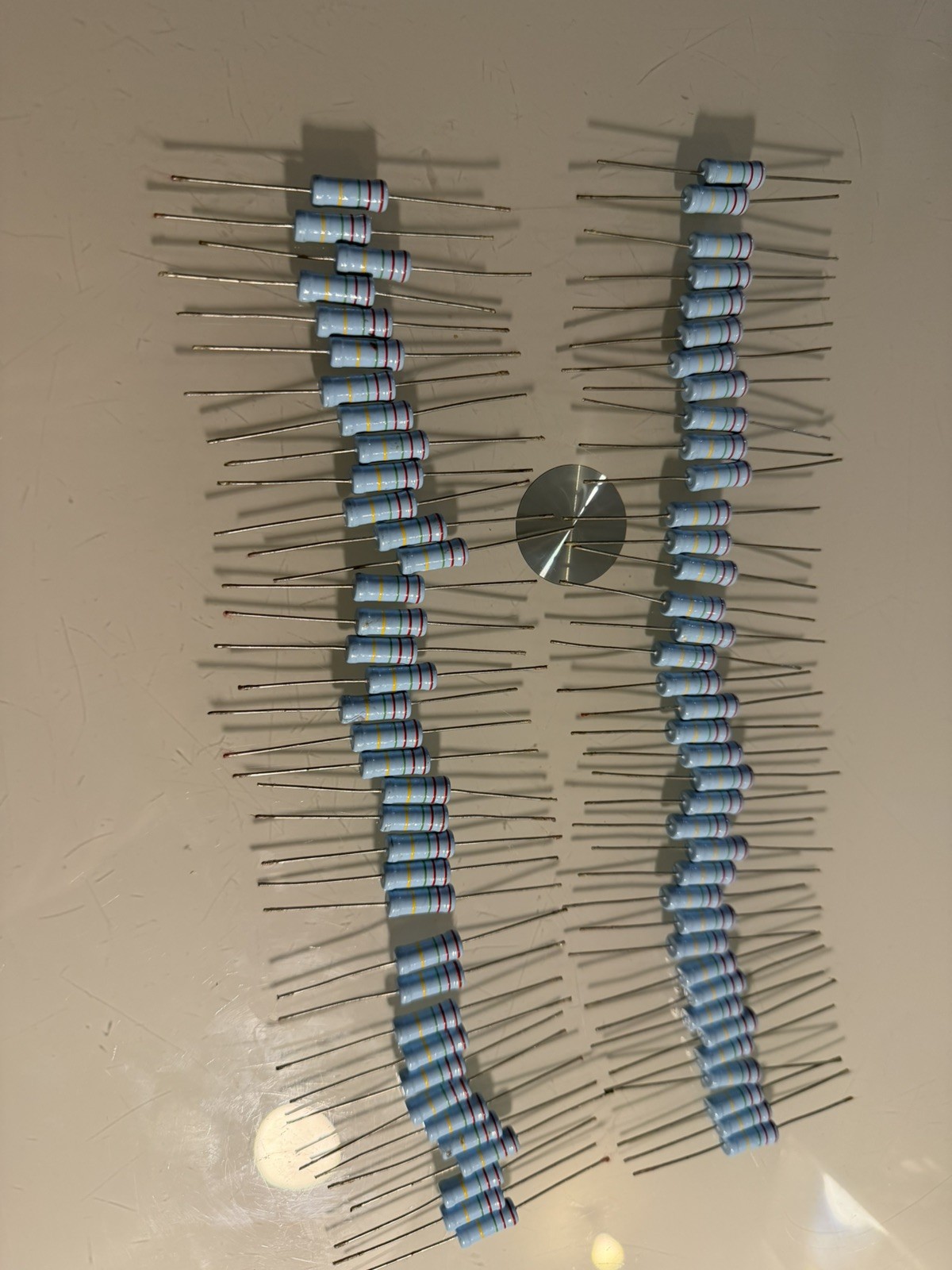 Résistances électroniques métal film composant axial pour prototypage de carte