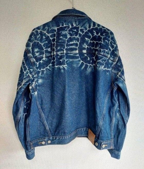 supreme Shibori Denim Trucker Jaket L Supreme Denim Jacket supreme Shibori Denim Trucker Jaket L Supreme Denim Jacket