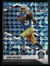 2021 Panini Mosaic #329 Josh Palmer Prizm Reactive Blue