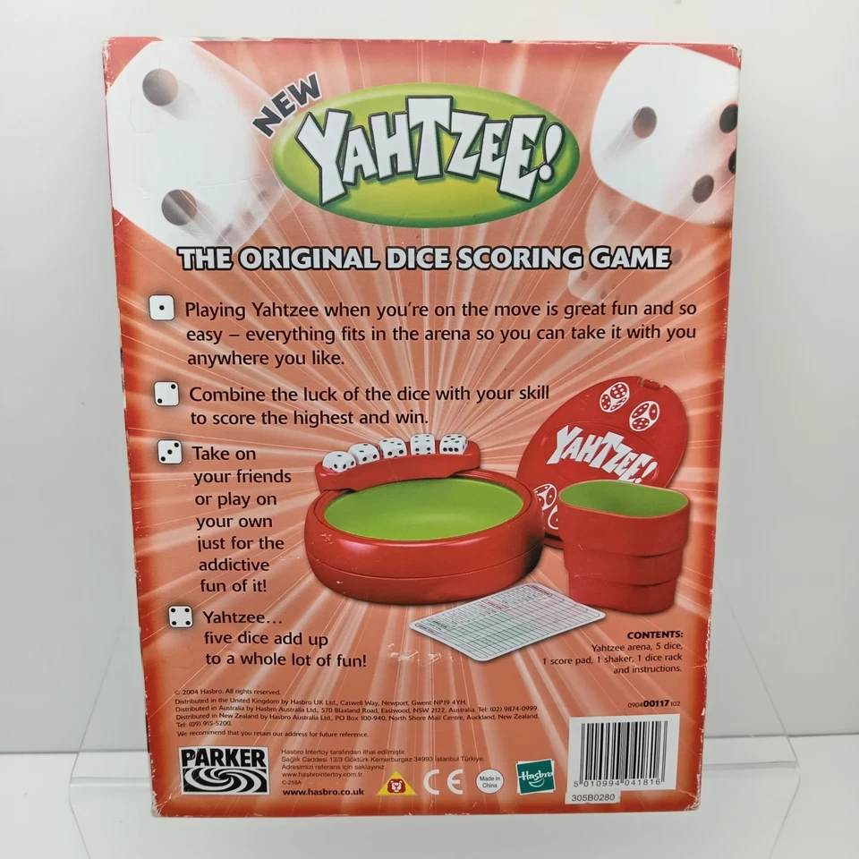 Yahtzee Travel Game by Hasbro 2004 with Portable Arena Retro New & Sealed - Image 2 of 2
