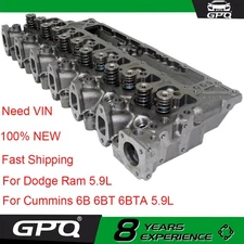 Cylinder Head Assembly For Dodge Ram 2500 3500 Cummins 5.9L 6B 6BT 6BTA Diesel