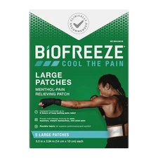 Biofreeze Pain Relief Patch, Large, 5 Patches