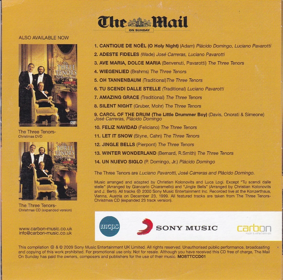 THE THREE TENORS Christmas - Bild 2 von 3