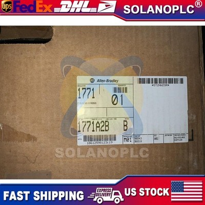 AB 1771-A2B 8-Slot Back Panel Mount Universal Input/Output Chassis US Free Tax