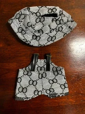 Mini Clothes for Labubu Handmade Clothes Modern Fashion (Hat and Overalls)