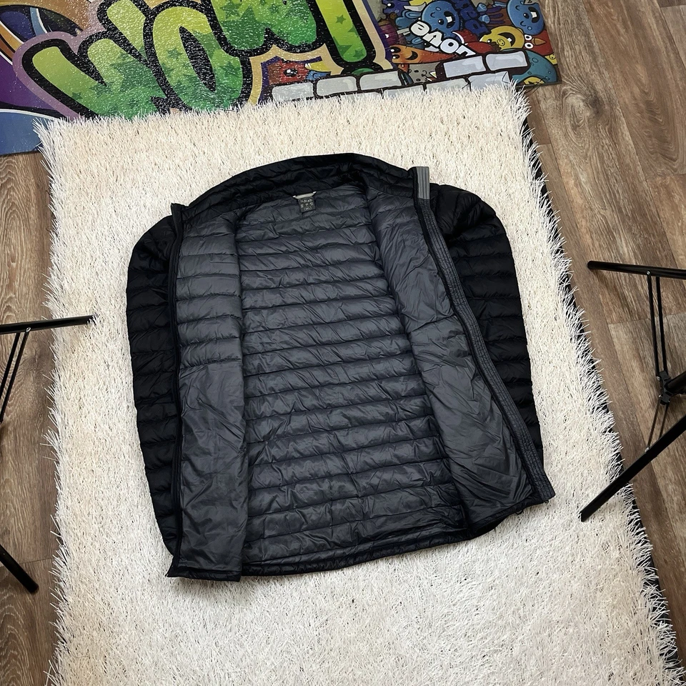 Rab Microlight Pertex Down Jacket Puffer Men's Coat Feathers Black size Large   - Image 3 of 4