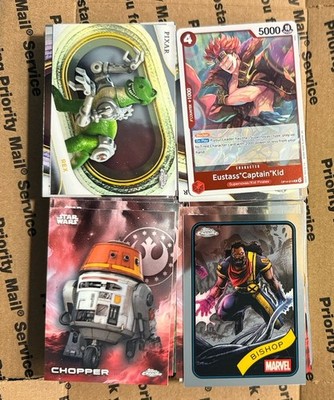 Non Sports Card Lot 1LB+ Marvel Star Wars Disney Chrome DC Marvel One Piece