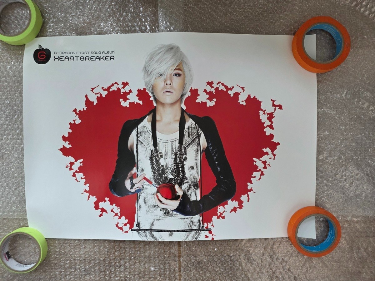 Bigbang G-Dragon Heartbreaker 1st Solo Album Poster | eBay