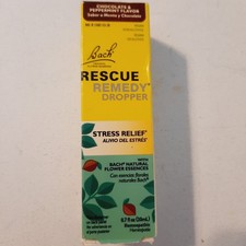 Bach RESCUE REMEDY Dropper Natural Stress Relief 20mL Chocolate Peppermint