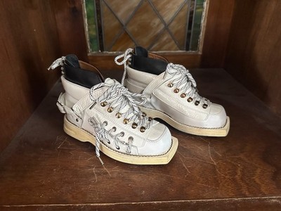 Acne Studios Heidi White Leather Boots Women s Size 5