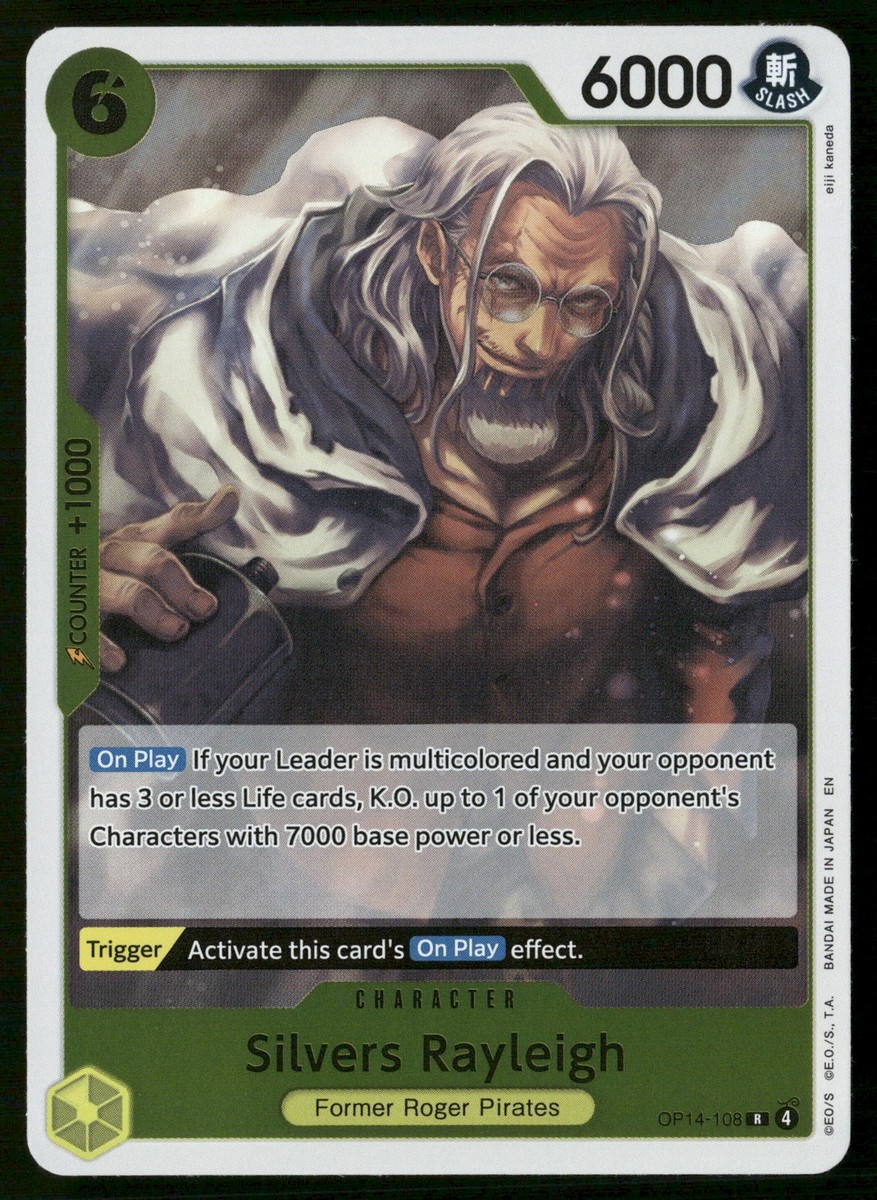 Silvers Rayleigh Foil R The Azure Sea's Seven OP14-108 NM | eBay