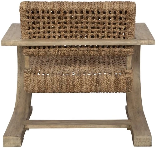 Uttermost 22958 Rehema 30"W Hardwood Framed Accent Chair - Driftwood Gray / - Picture 3 of 5