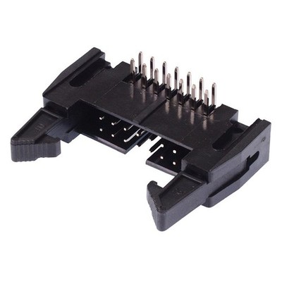 25 x 14-Way Right Angle IDC Latched PCB Plug 2.54mm Pitch