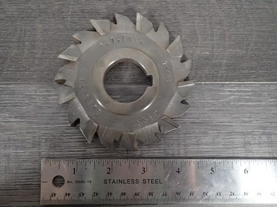 A.T. Co .400'' Staggered Tooth Side Mill Milling Cutter 4'' OD  1-1/4'' Arbor Hole