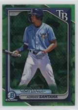 2024 Bowman Sapphire Chrome Prospects Green 18/99 Adrian Santana #BCP-61 01lu