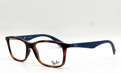 NEW RAY BAN RB 7047 5574 MATTE TORTOISE/NAVY BLUE AUTHENTIC EYEGLASSES 54-17