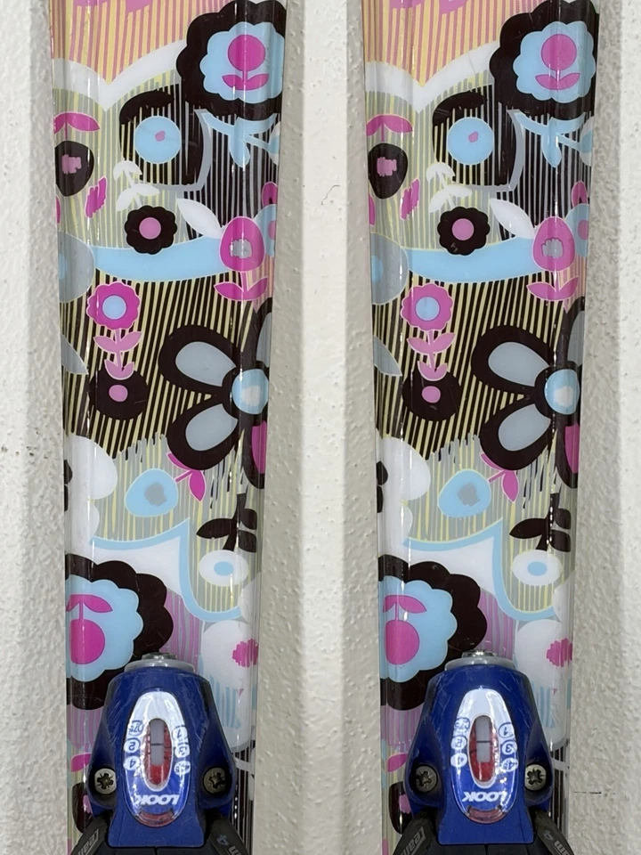 Esquís Roxy Flower Girl 130 CM Look Team 4 fijaciones niños junior jóvenes descenso Foto 3 de 4