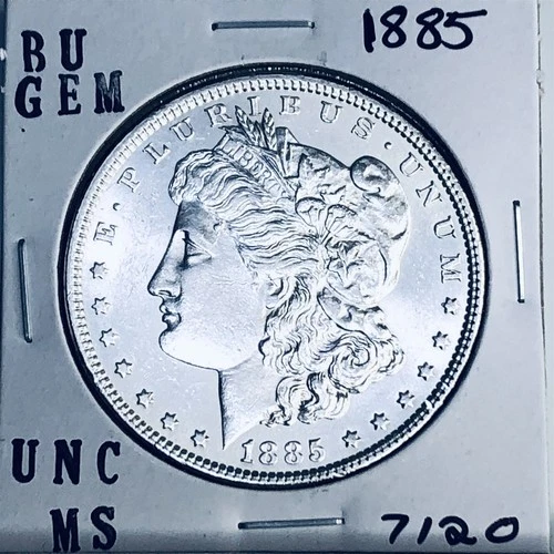 1885 BU GEM MORGAN SILVER DOLLAR UNC MS+++ U.S. MINT RARE COIN 7120