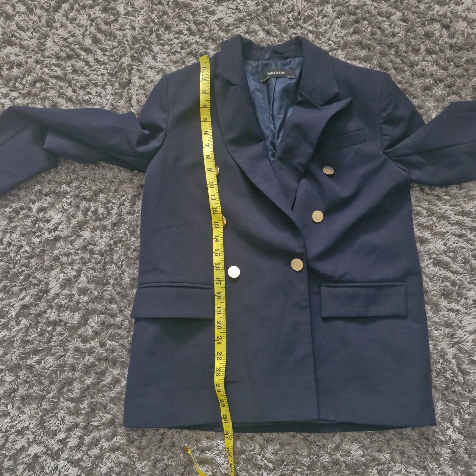 Zara Basic Blazer Jacket Womens  Double Breasted … - image 8