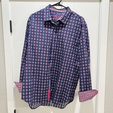 Robert Graham Westmoreland Long Sleeve XL Geometric Button Down Shirt