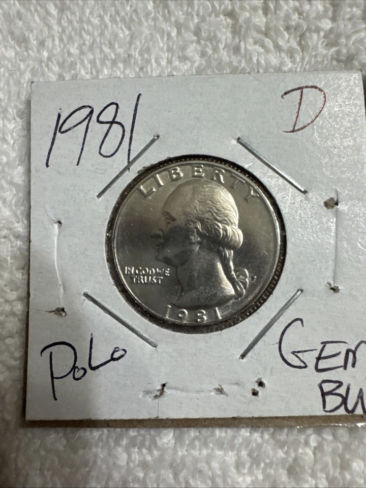 Lot of 3-1981-D,1985-D,1995-D Washington Quarters Beautiful Gems Very Nice Lot! - Image 2 of 4