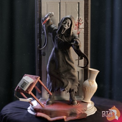Scream ghost-face Figure.