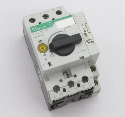 Klöckner Moeller PKZM0-10 Motorschutzschalter 6,3...10A mit Hilfsschalter 1S+1Ö - Bild 1 von 4