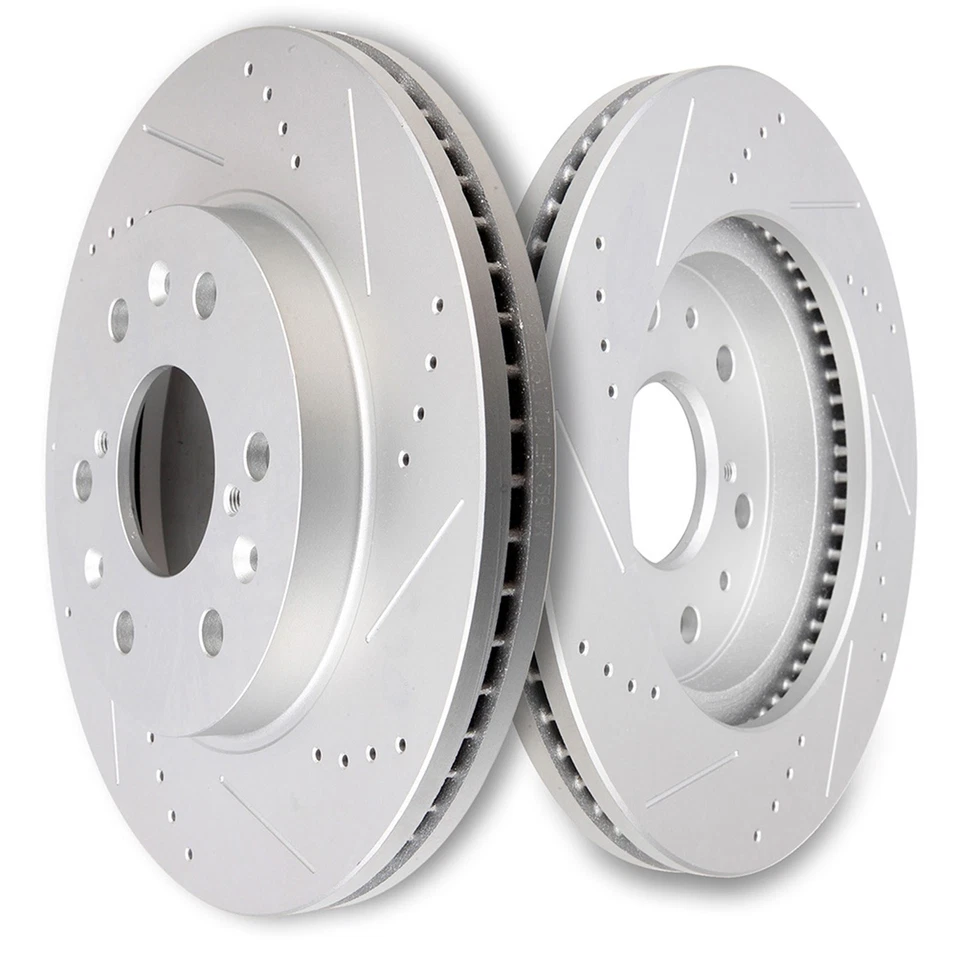 Front Brake Calipers Brake Rotors Brake Pads For 2008-2016 Cadillac Escalade - Image 2 of 4