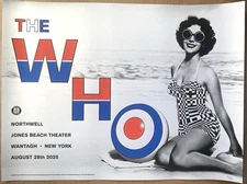 AUTHENTIC THE WHO POSTER Jones Beach Wantagh NY 8/28 2025 #/40 citrine stardream