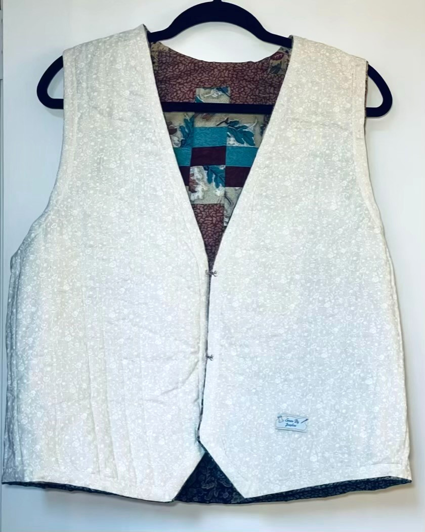 Handmade Patchwork Vest Quilt Cottagecore Fashion… - image 9