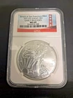 2011 S American Silver Eagle Early Release MS 69 NGC Graded