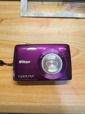 Nikon COOLPIX S4300 16MP Digital Camera Plum Touchscreen 6x Zoom
