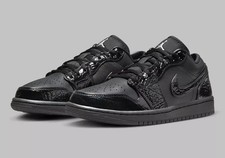 Jordan 1 Low  Black Croc  Size US 7-12 Men Size 