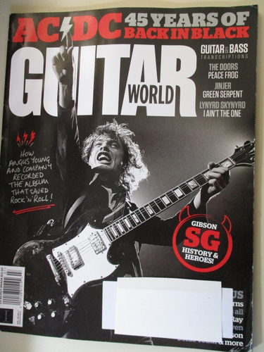 Guitar World Magazine 45 Years of AC/DC History of the Gibson SG July 2025
