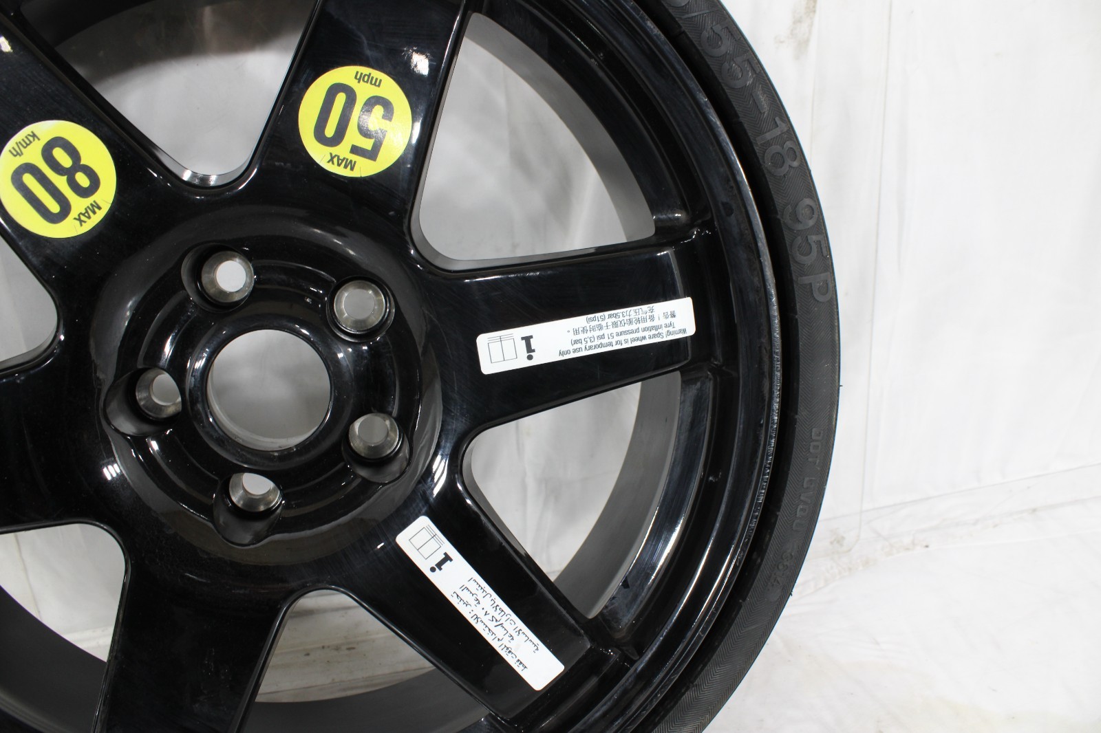 🚀 14-22 Maserati Ghibli S Q4 18x6 Emergency Spare Wheel Rim Tire 670010518 OEM
