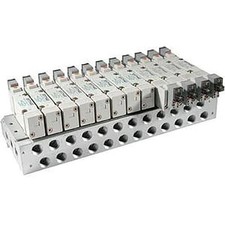 SMC CORPORATION SS5Y7-42-03-02T Manifold Assy, 3-Sta, SY7000 series, base m