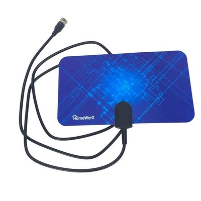 HomeWorX Digital HDTV Antenna Black 8'' Indoor Panel 54'' Coax Cable MH-110543