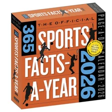 Workman Publishing,  Sports 365 Facts 2026 Desk Calendar, 5.5'' X 5.5'', Daily C