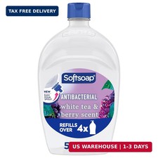 Softsoap Antibacterial Liquid Hand Soap, Kitchen and Bathroom Hand Soap, White T