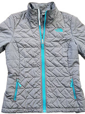 The North Face Grey Blue Zipped Jacket Women's Size Small- Handpicked Good Value