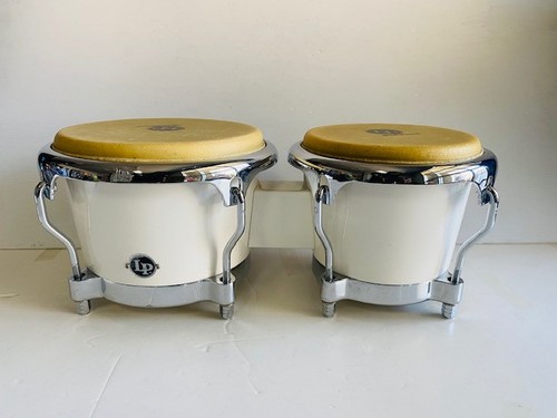 LP 200XF Fiberglass Bongos White * - Picture 2 of 10