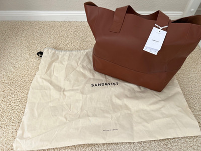 Sandqvist Iris Tote Bag Shopper brown neu Ledertasche