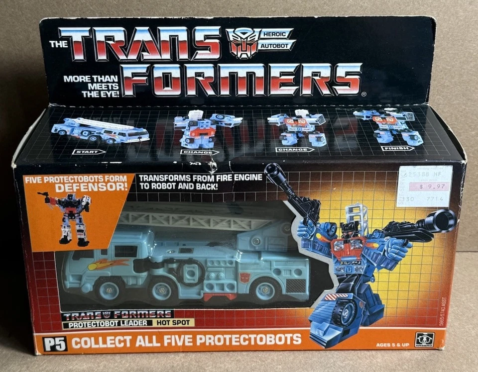 Vintage 1986 Hasbro Transformers G1 Hot Spot / Defensor Protectobot Boxed - Image 2 of 4