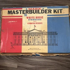 Marx Master Builder Kit The White House With 35 Miniature Presidents